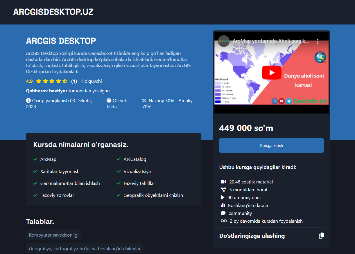 ArcGis Desktop